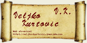 Veljko Kurtović vizit kartica